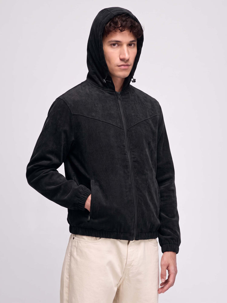 Corduroy Hooded Shacket