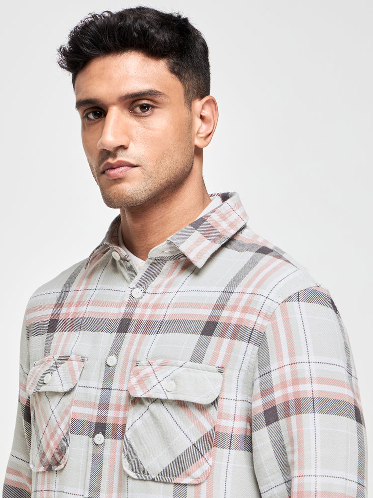Checked Over Shirt