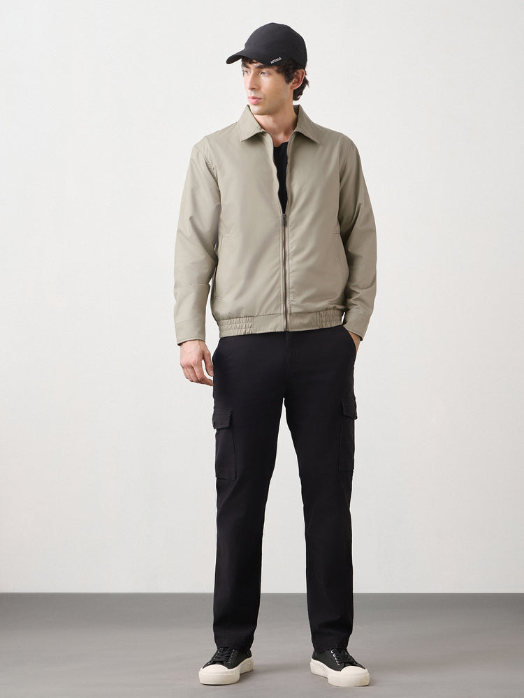 Regular Fit Twill Zip Shacket
