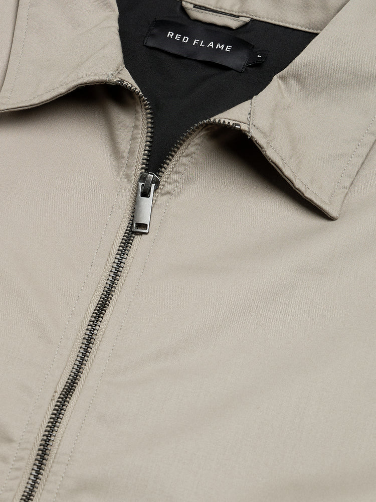 Regular Fit Twill Zip Shacket
