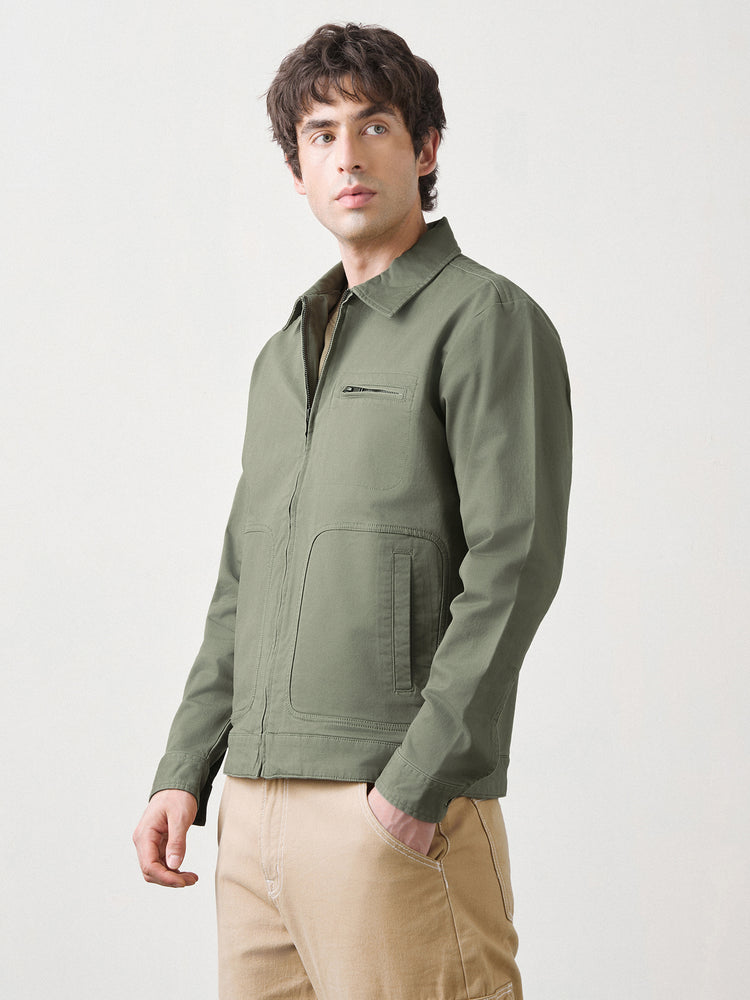 Washed Canvas Cotton Jacket