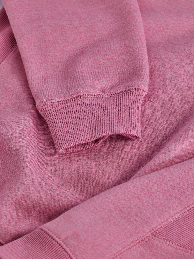 Pink Fleece Crew Neck Sweatshirt