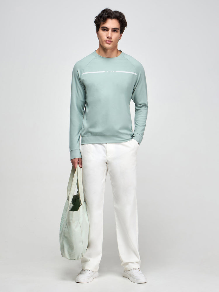 Raglan Crew Neck Sweatshirt