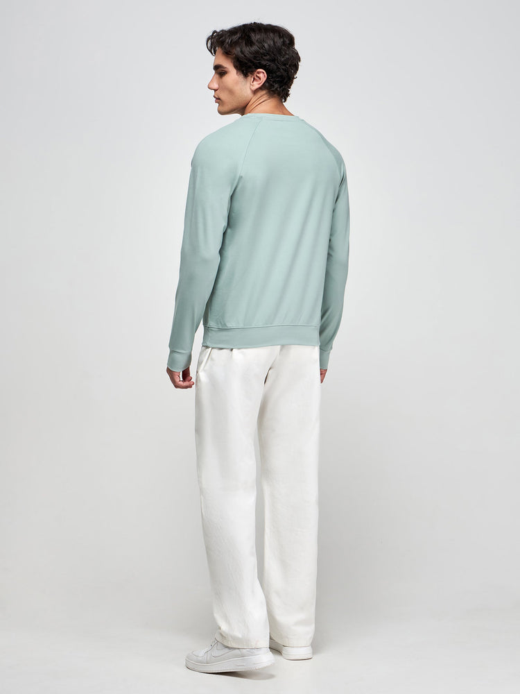 Raglan Crew Neck Sweatshirt