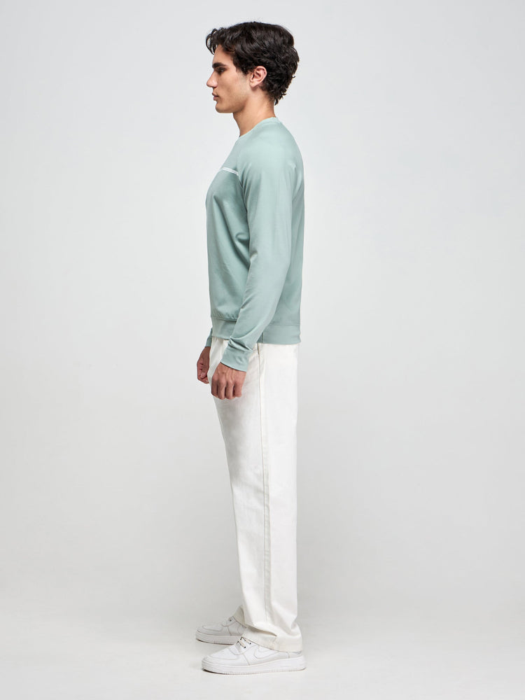 Raglan Crew Neck Sweatshirt