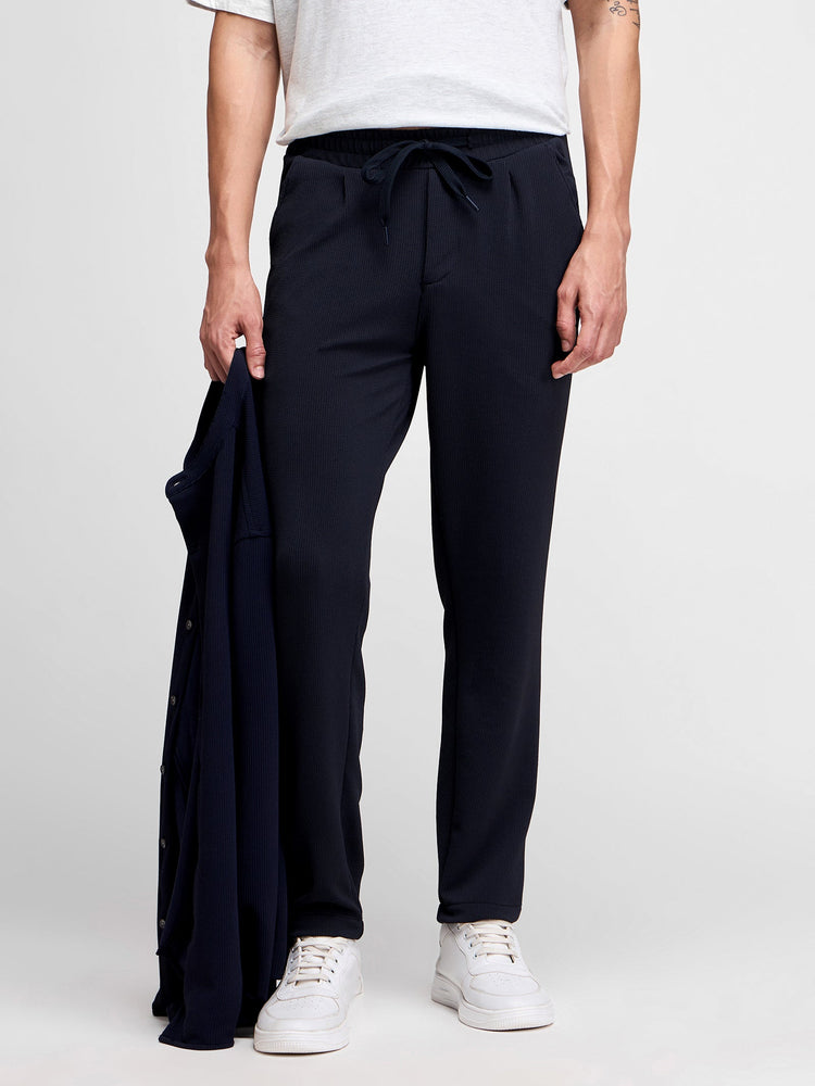 Relaxed Fit Cord Pleated Trouser