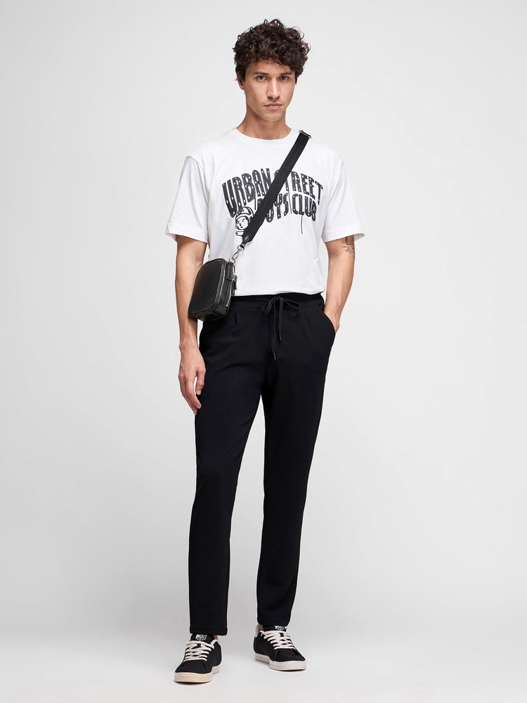 Relaxed Fit Cord Pleated Trouser