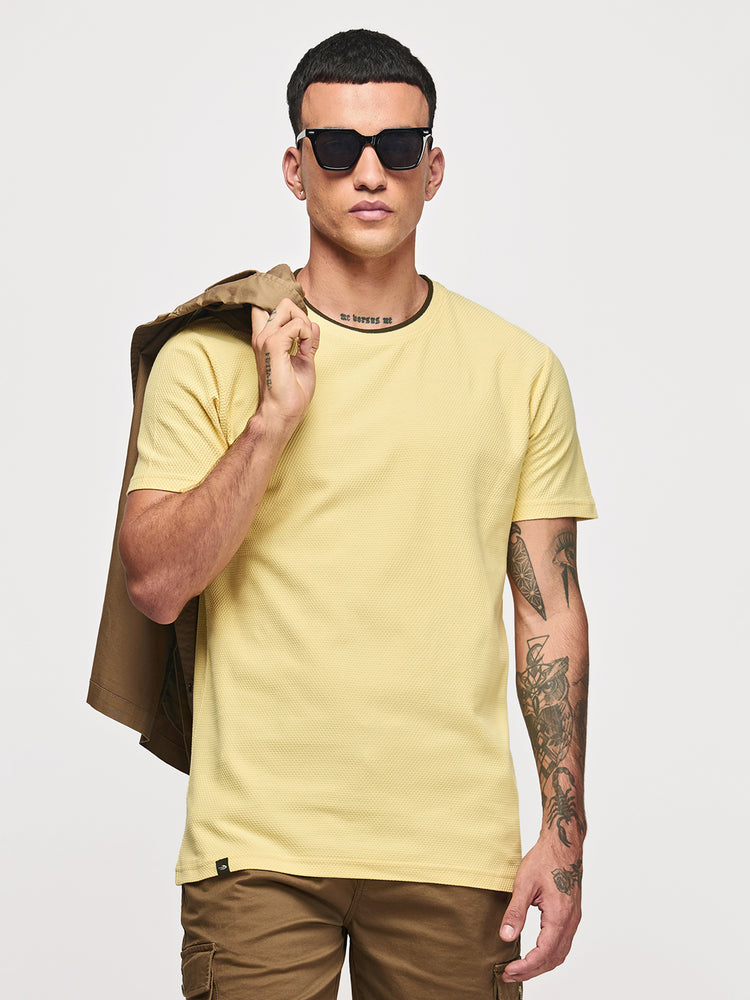 Cream Cotton Crew T-Shirts