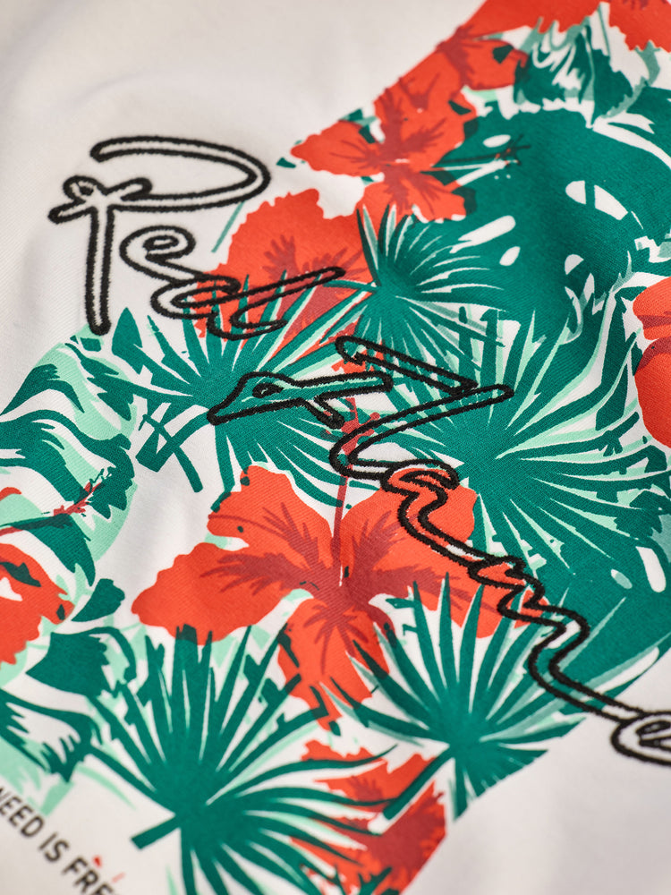 White Knits Printed Stretch T-Shirt