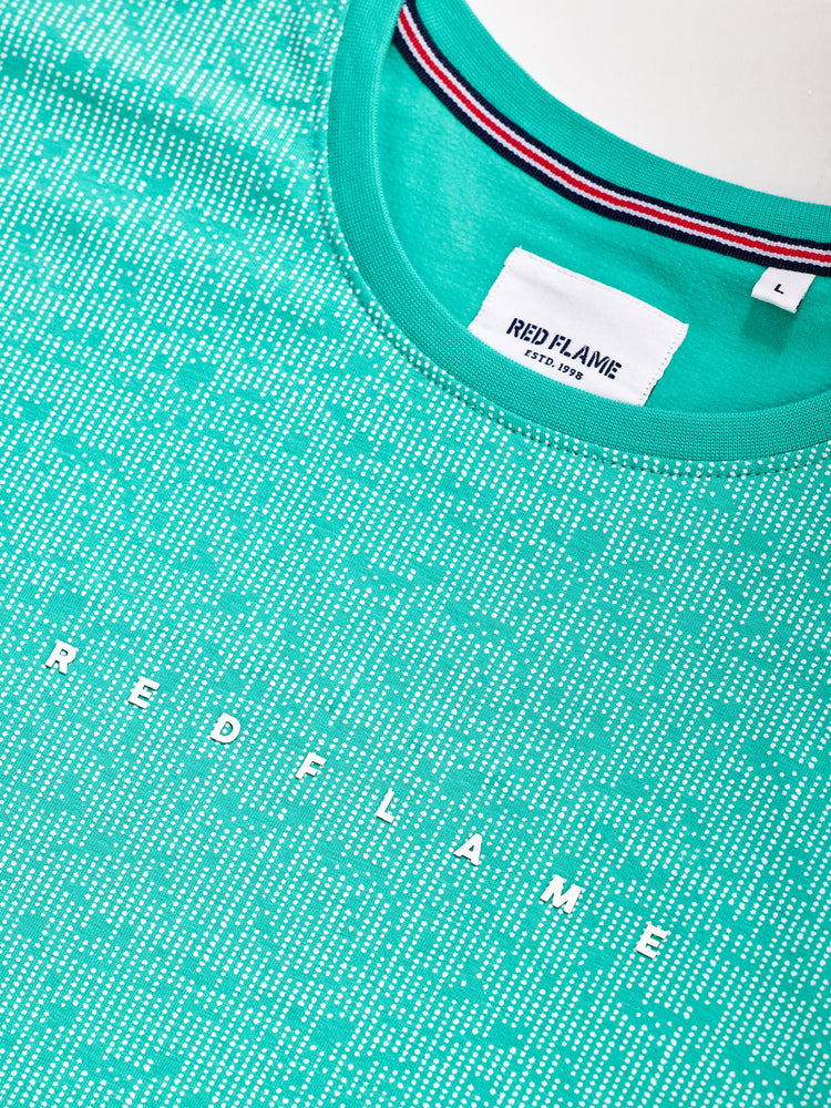 Green Knits Printed Stretch T-Shirt