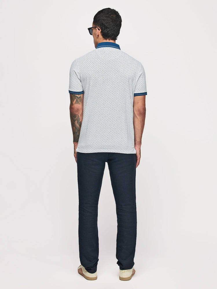Micro Print Polo