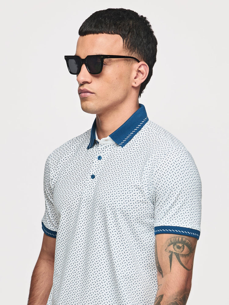 Micro Print Polo