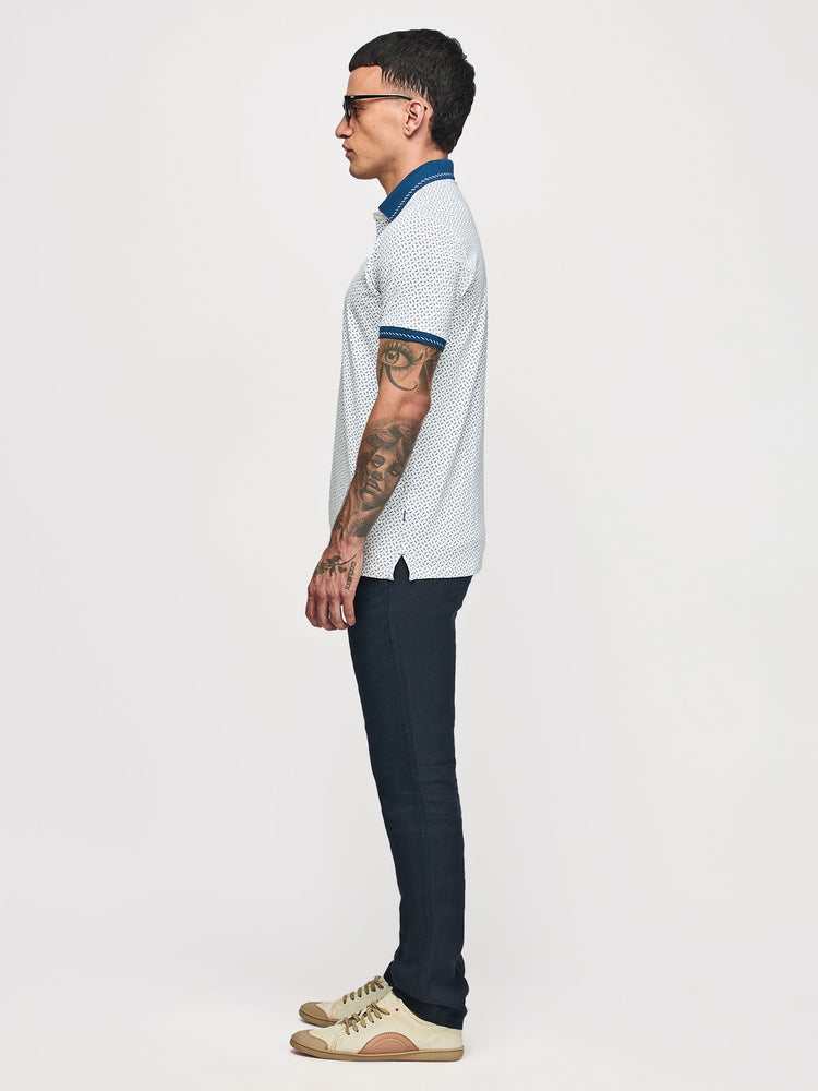 Micro Print Polo