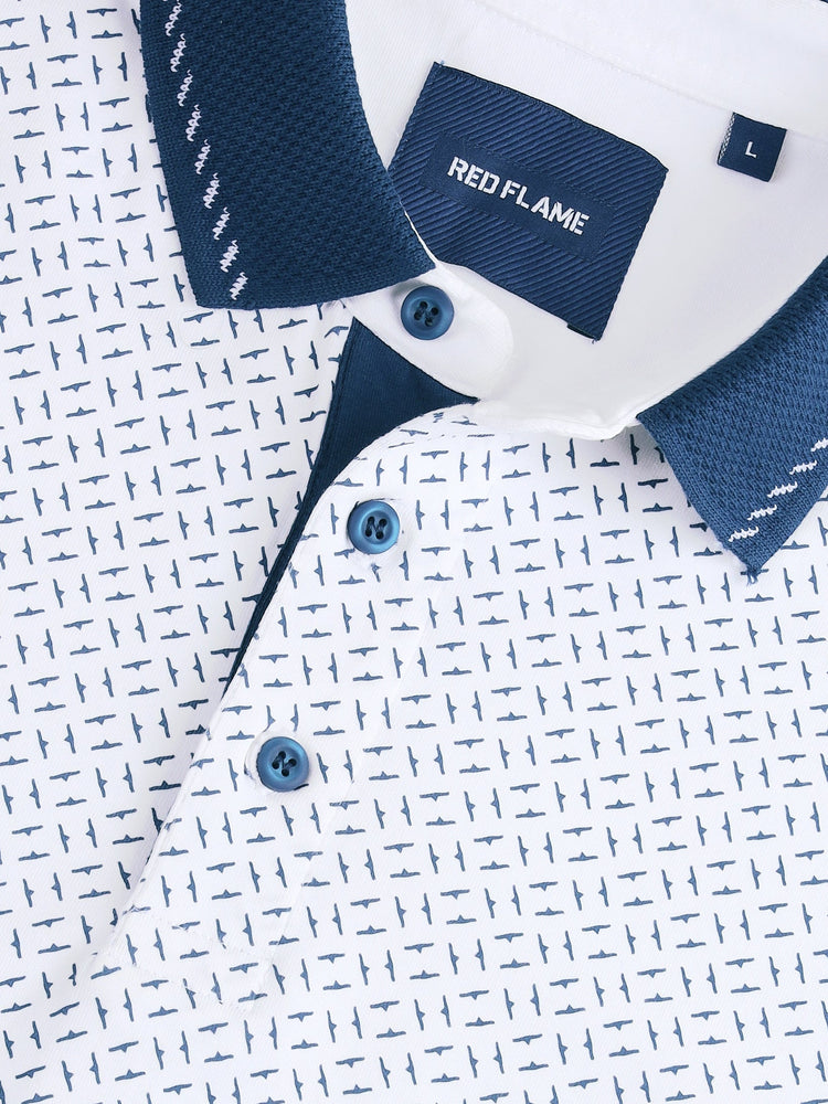 Micro Print Polo