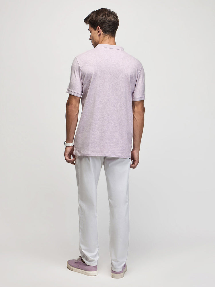 Tonal Print Polo