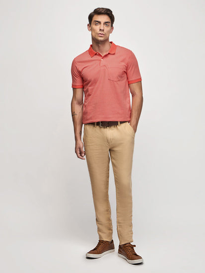 Printed Polo With Pocket