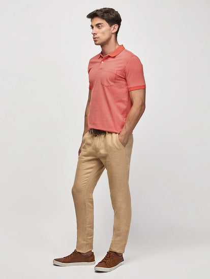 Printed Polo With Pocket