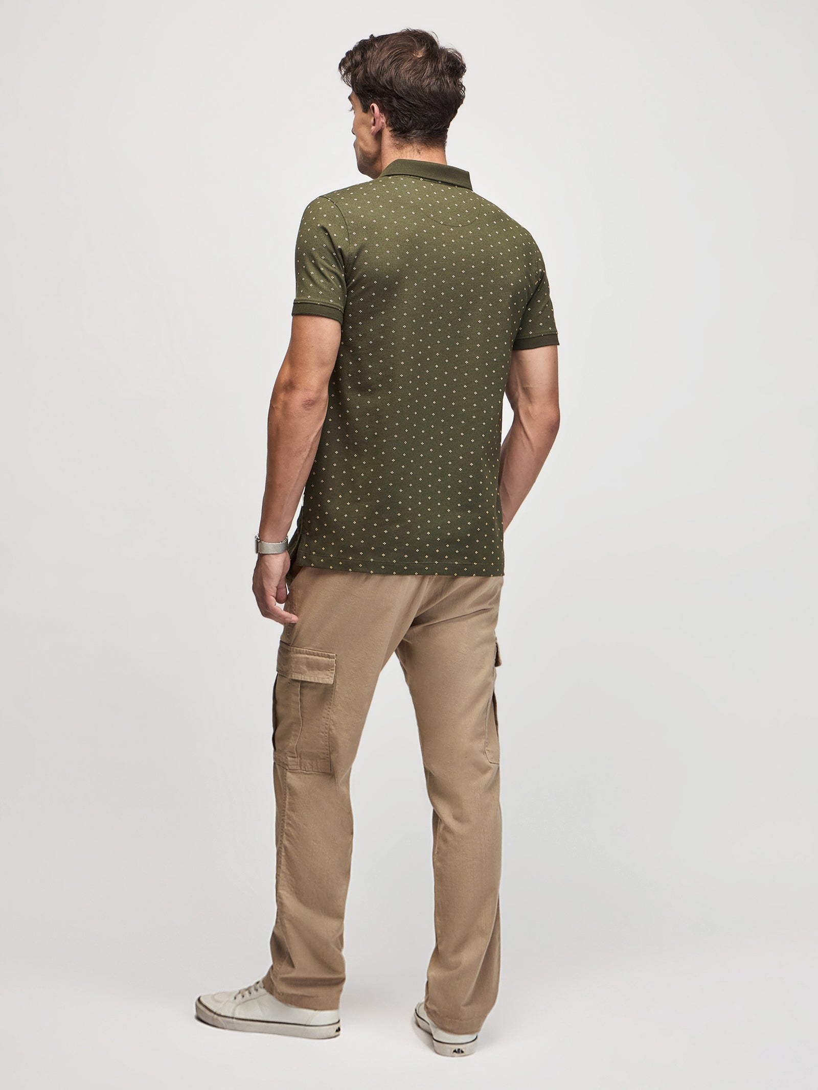 Micro Print Polo