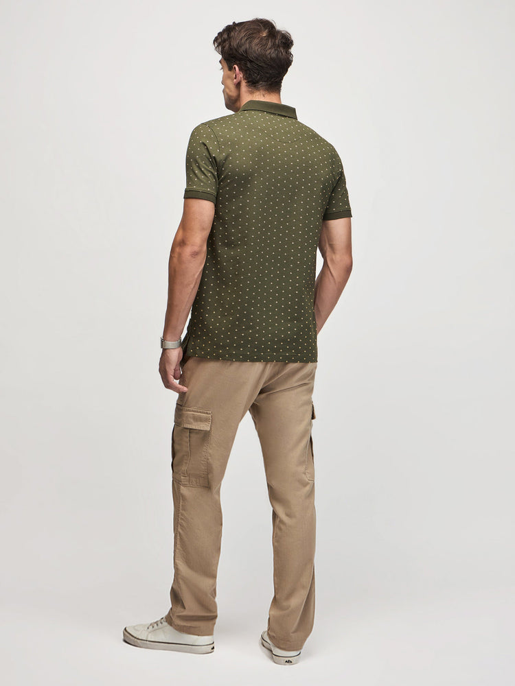 Micro Print Polo