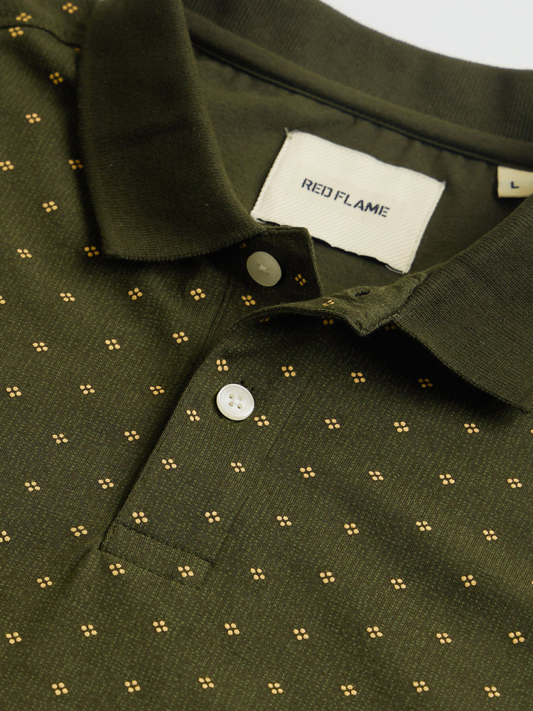 Micro Print Polo