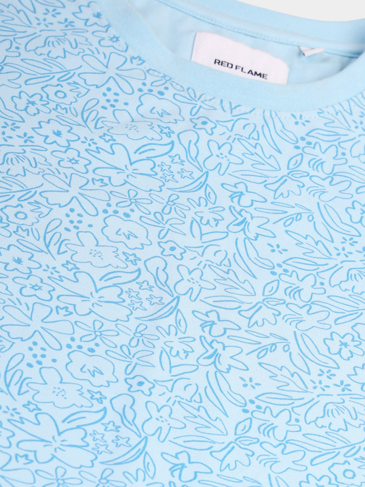 Tonal Print Stretch T-Shirt