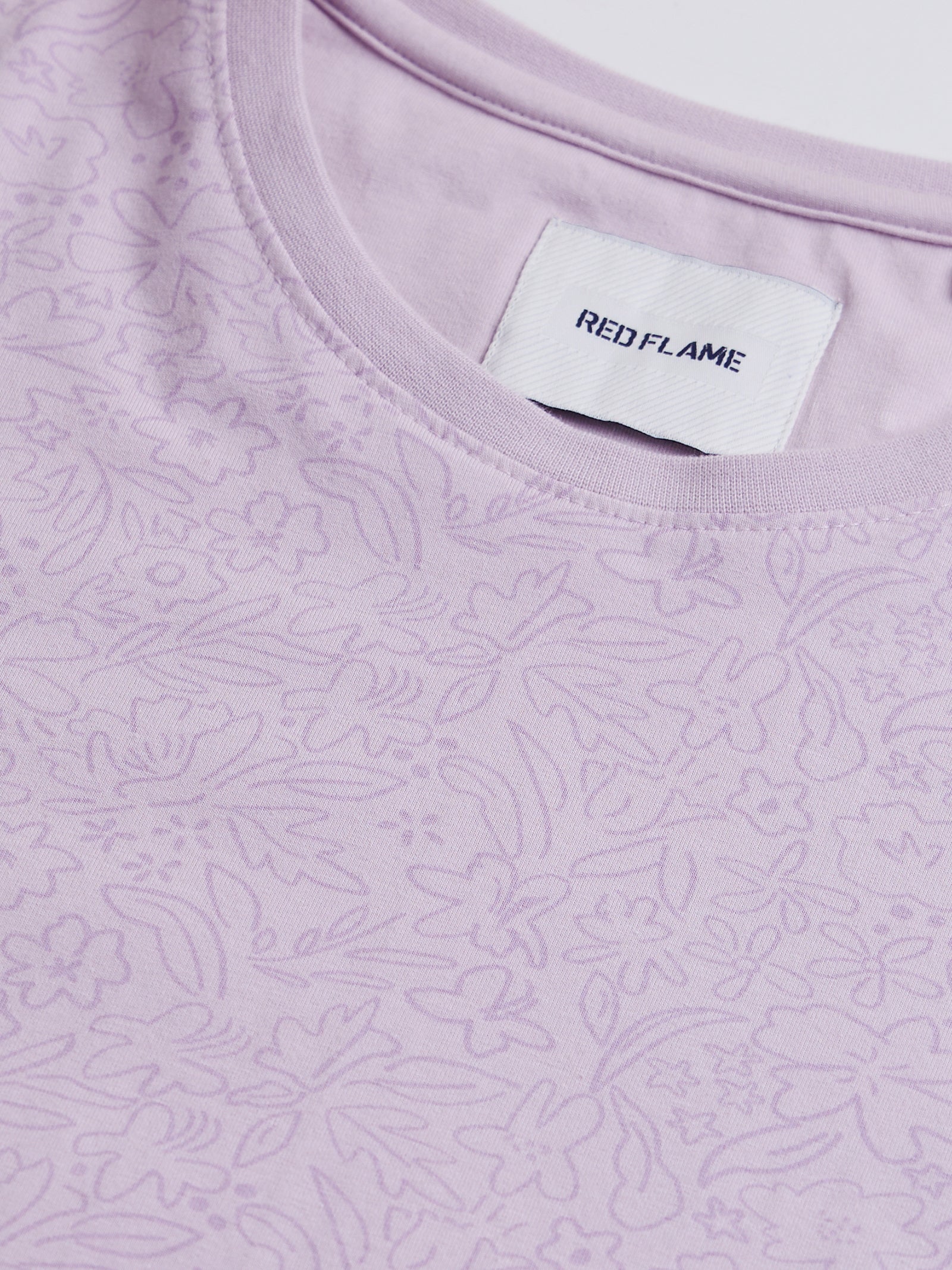 Tonal Print Stretch T-Shirt