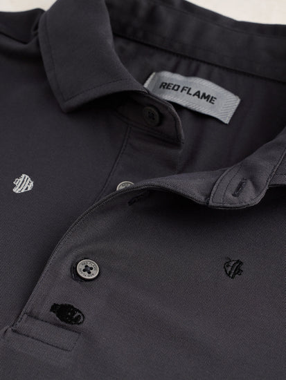 Grey Embroidery T-Shirt