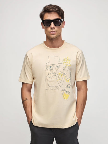 Relaxed Fit Back Graphic T-Shirt
