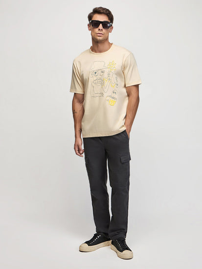 Relaxed Fit Back Graphic T-Shirt