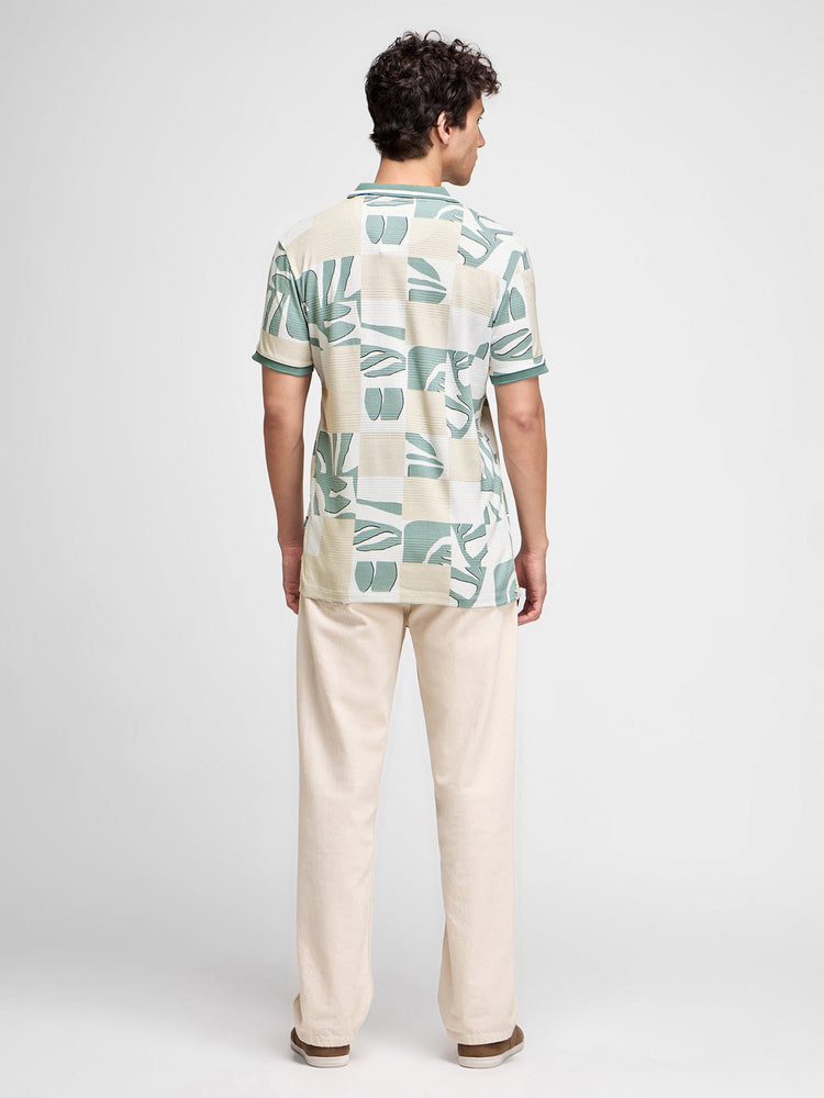 Abstract Print Polo