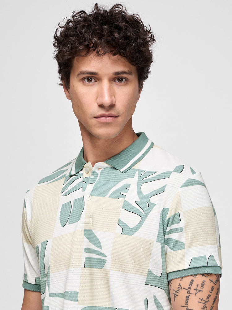 Abstract Print Polo