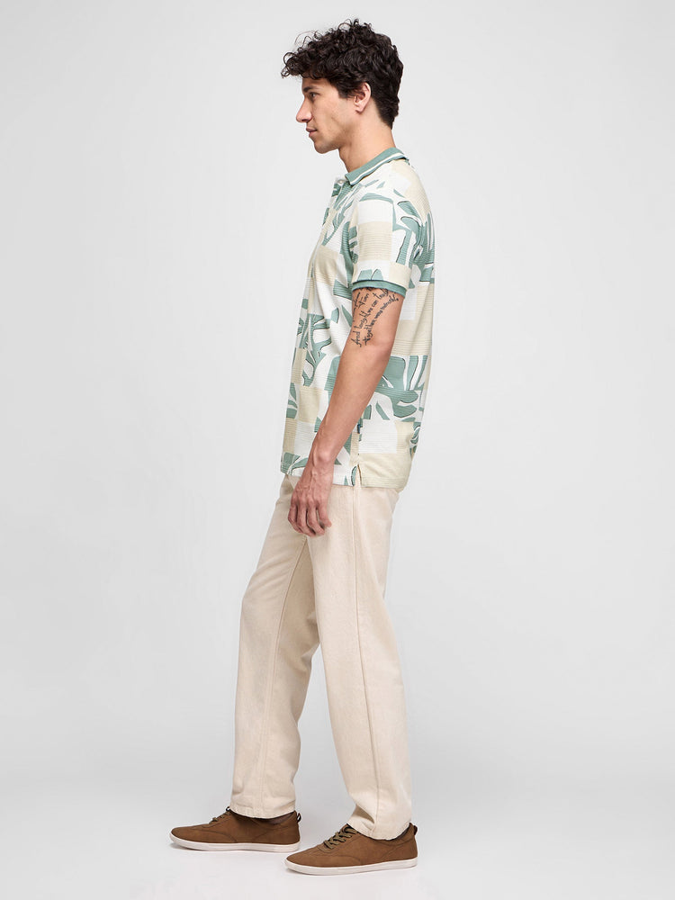 Abstract Print Polo