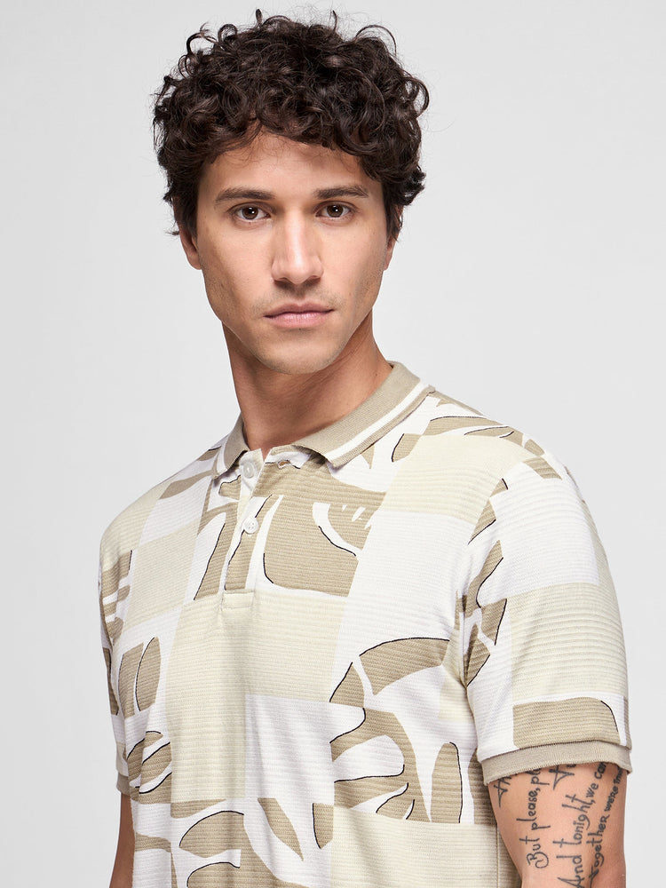Abstract Print Polo