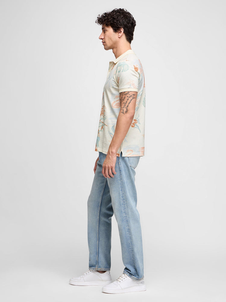 Floral Print Polo