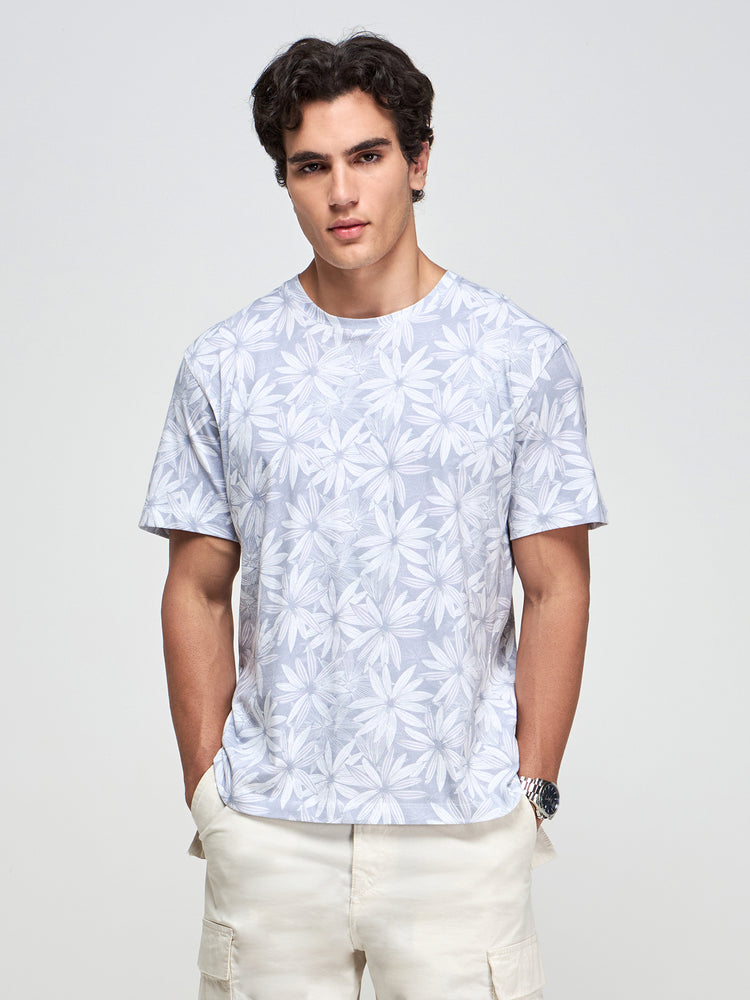 Relaxed Fit Floral Print T-Shirt