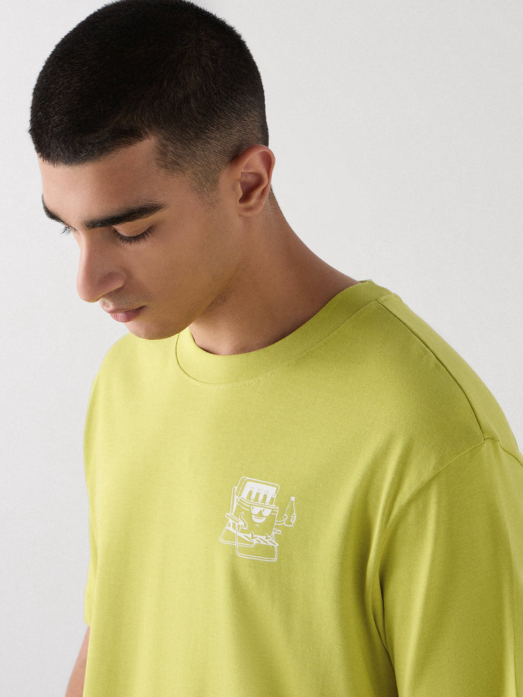 Relaxed Fit Back Print T-Shirt