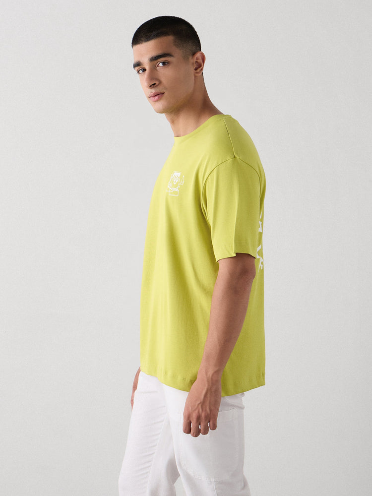 Relaxed Fit Back Print T-Shirt