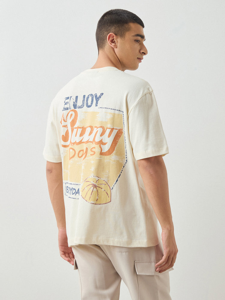 Relaxed Fit Back Print T-Shirt