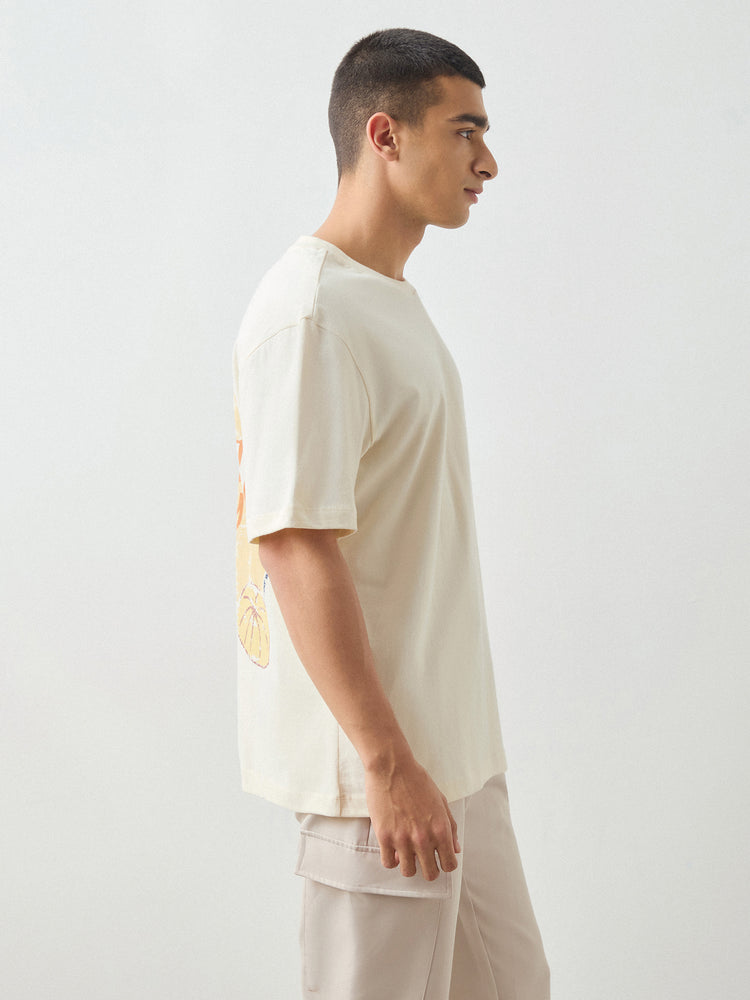 Relaxed Fit Back Print T-Shirt