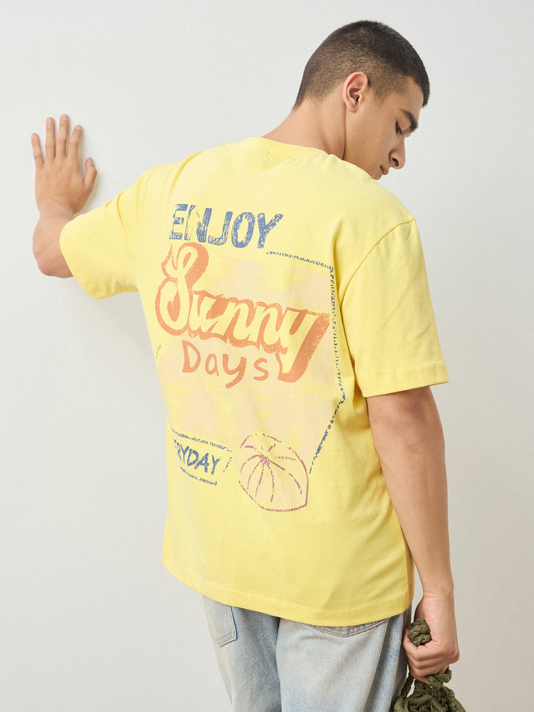 Relaxed Fit Back Print T-Shirt