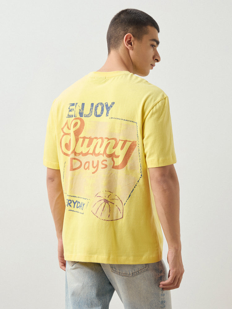 Relaxed Fit Back Print T-Shirt