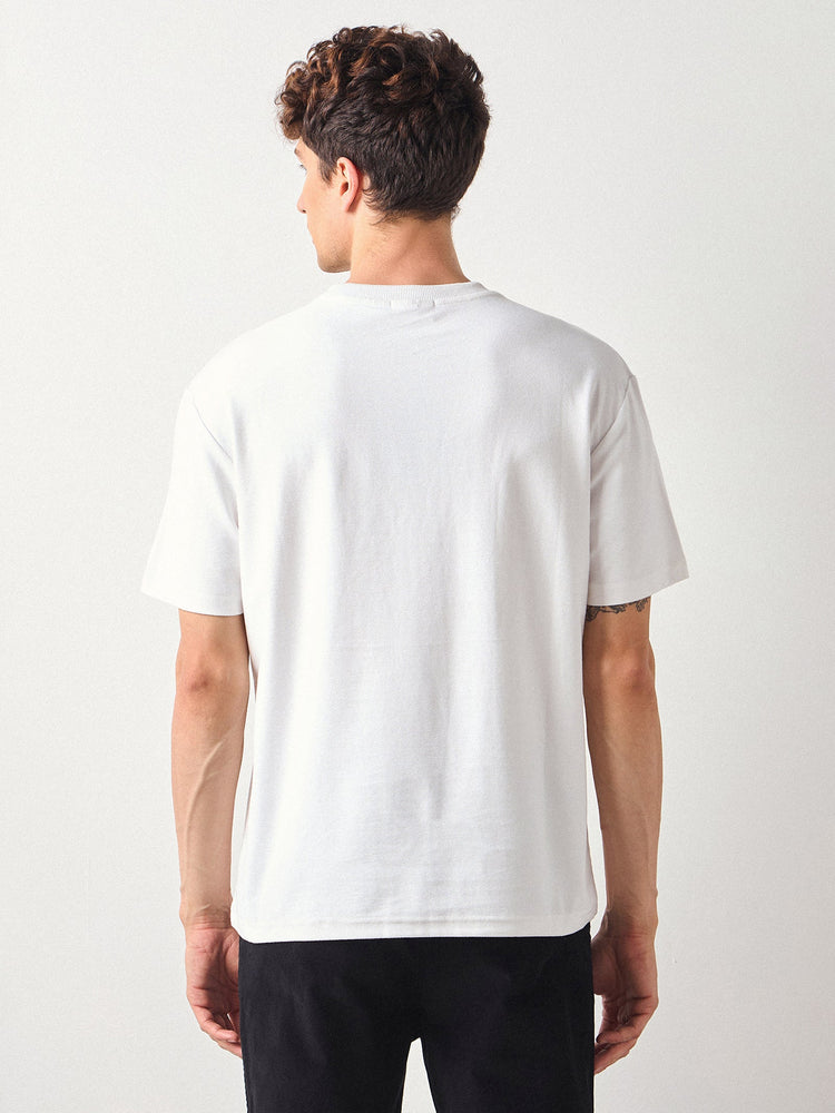 Relaxed Fit Chest Emboss T-Shirt