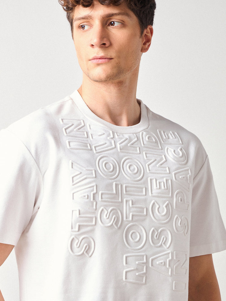 Relaxed Fit Chest Emboss T-Shirt
