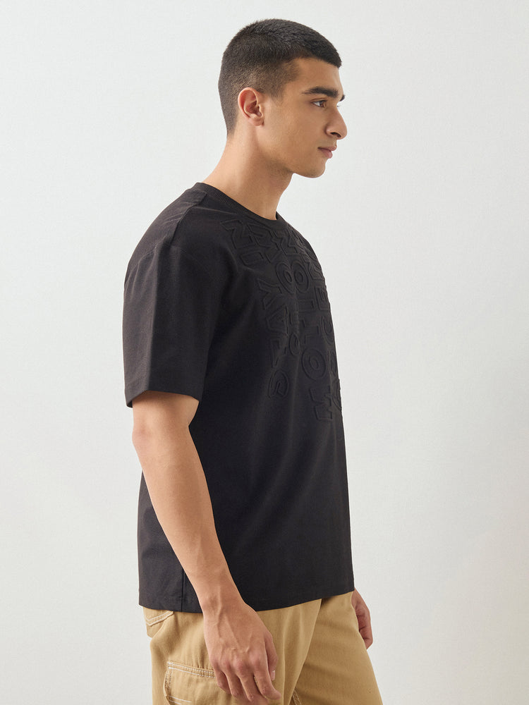 Relaxed Fit Embossed T-Shirt