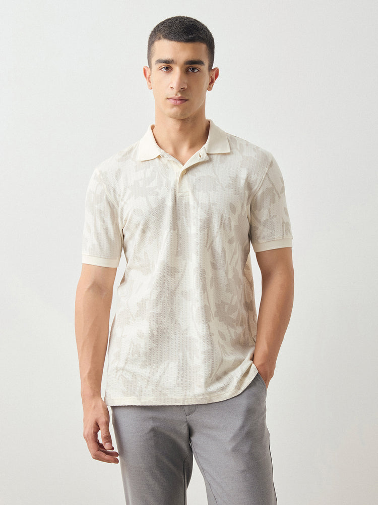 Floral Print Polo