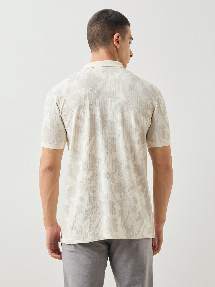 Floral Print Polo