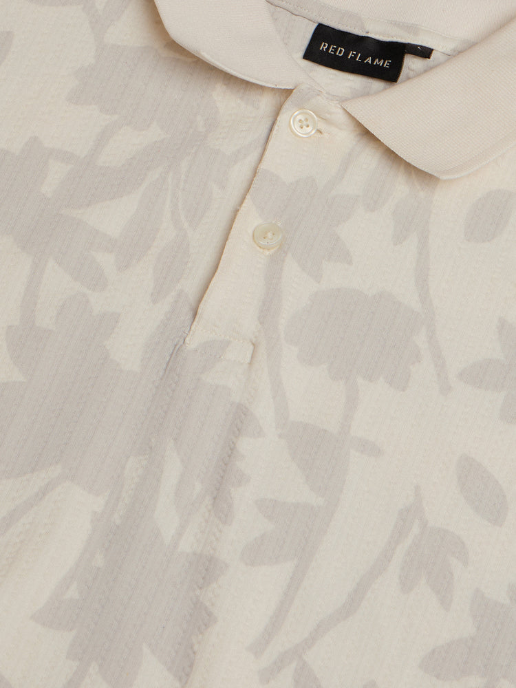 Floral Print Polo