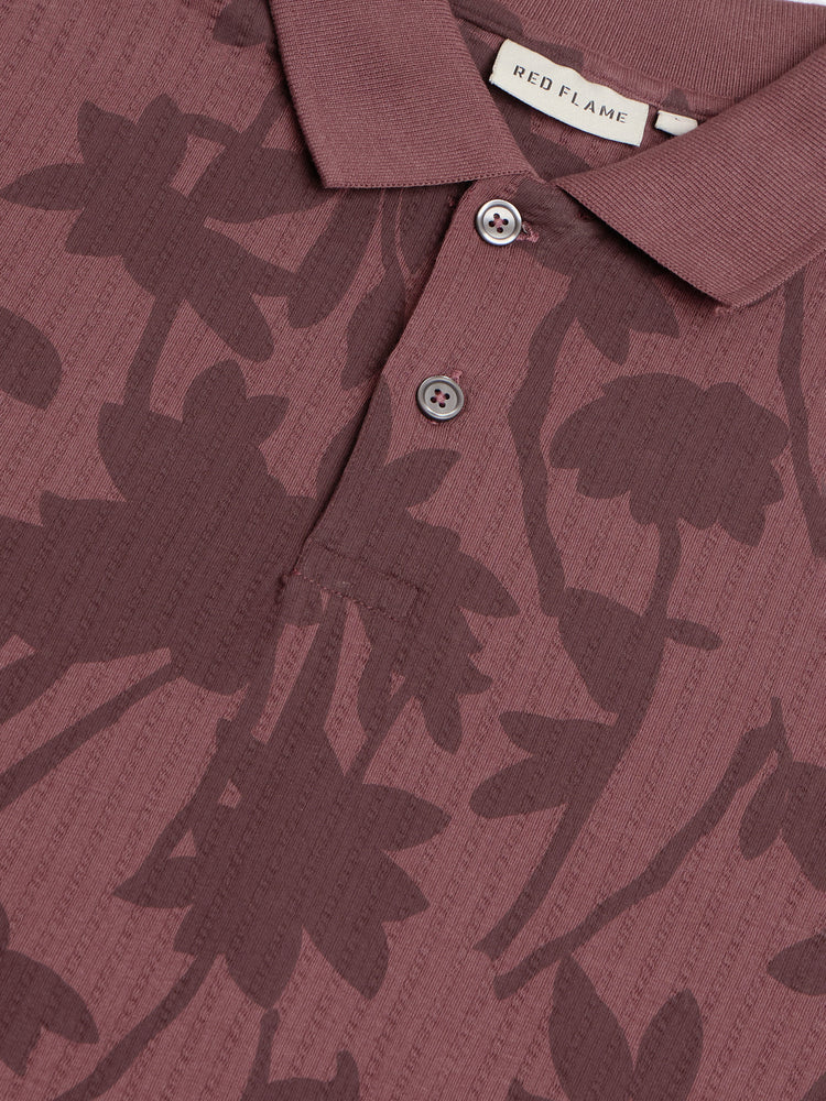 Floral Print Polo