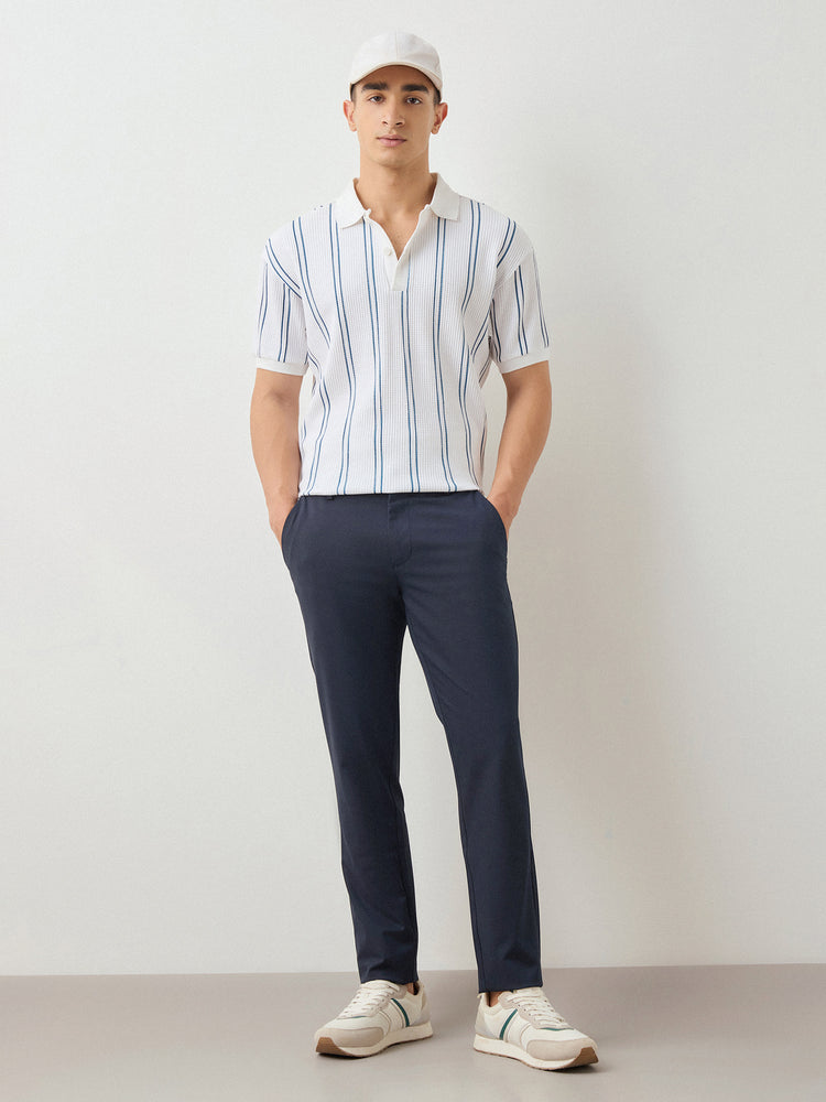 Relaxed Fit Waffle Polo