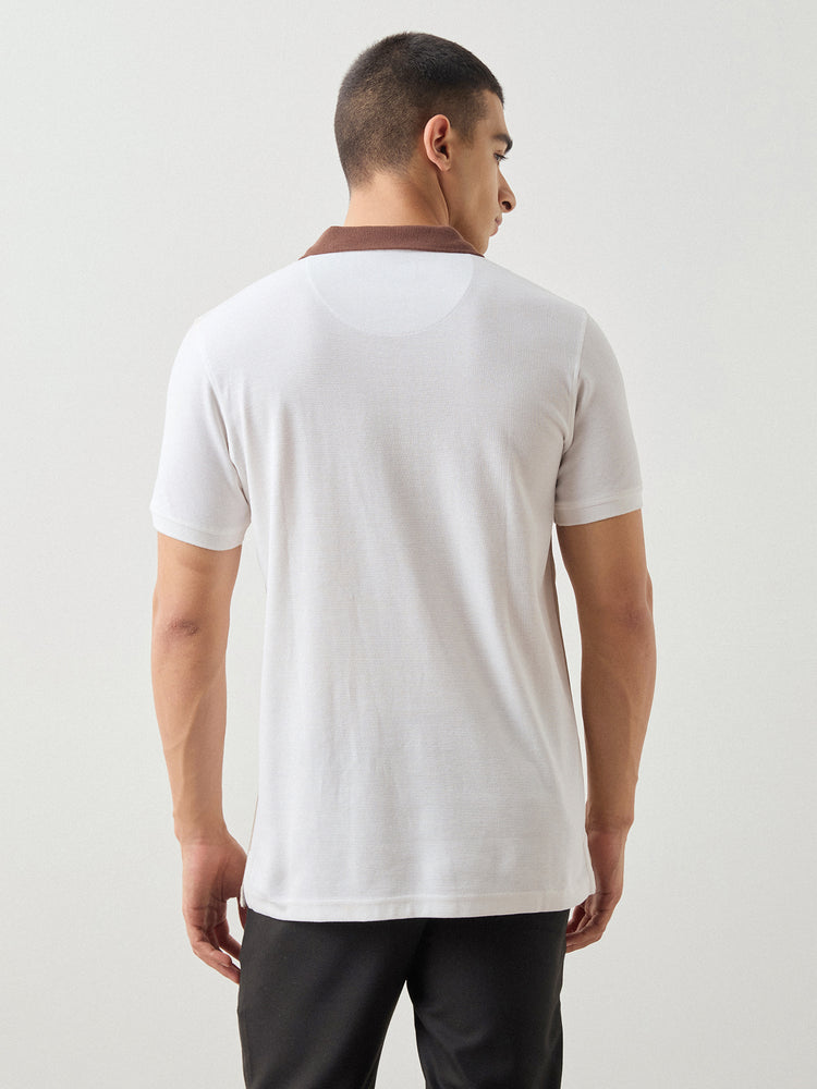 Relaxed Fit Zip Polo
